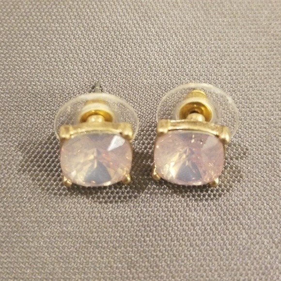Light Pink Gumdrop Stud Earrings - Picture 1 of 6
